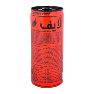 نوشابه انرژی زا بدون قند با طعم میکس بری هپی لایف 250 میلی لیتری
